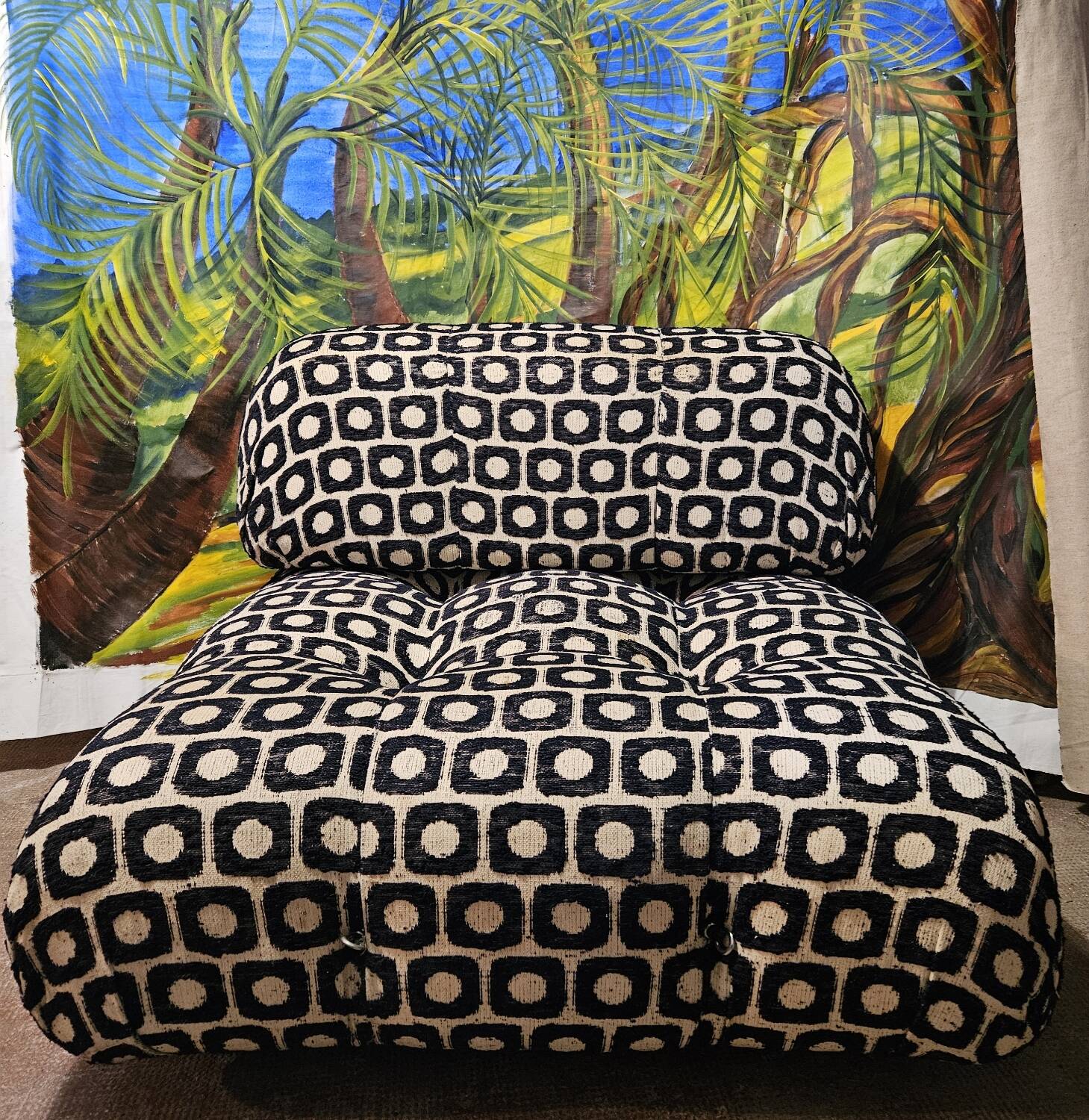 Pair of camaleonda armchairs by Mario Bellini B&B Italia 70