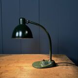 Dark green Bauhaus desk lamp