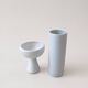 Soliflore et bougeoir en porcelaine