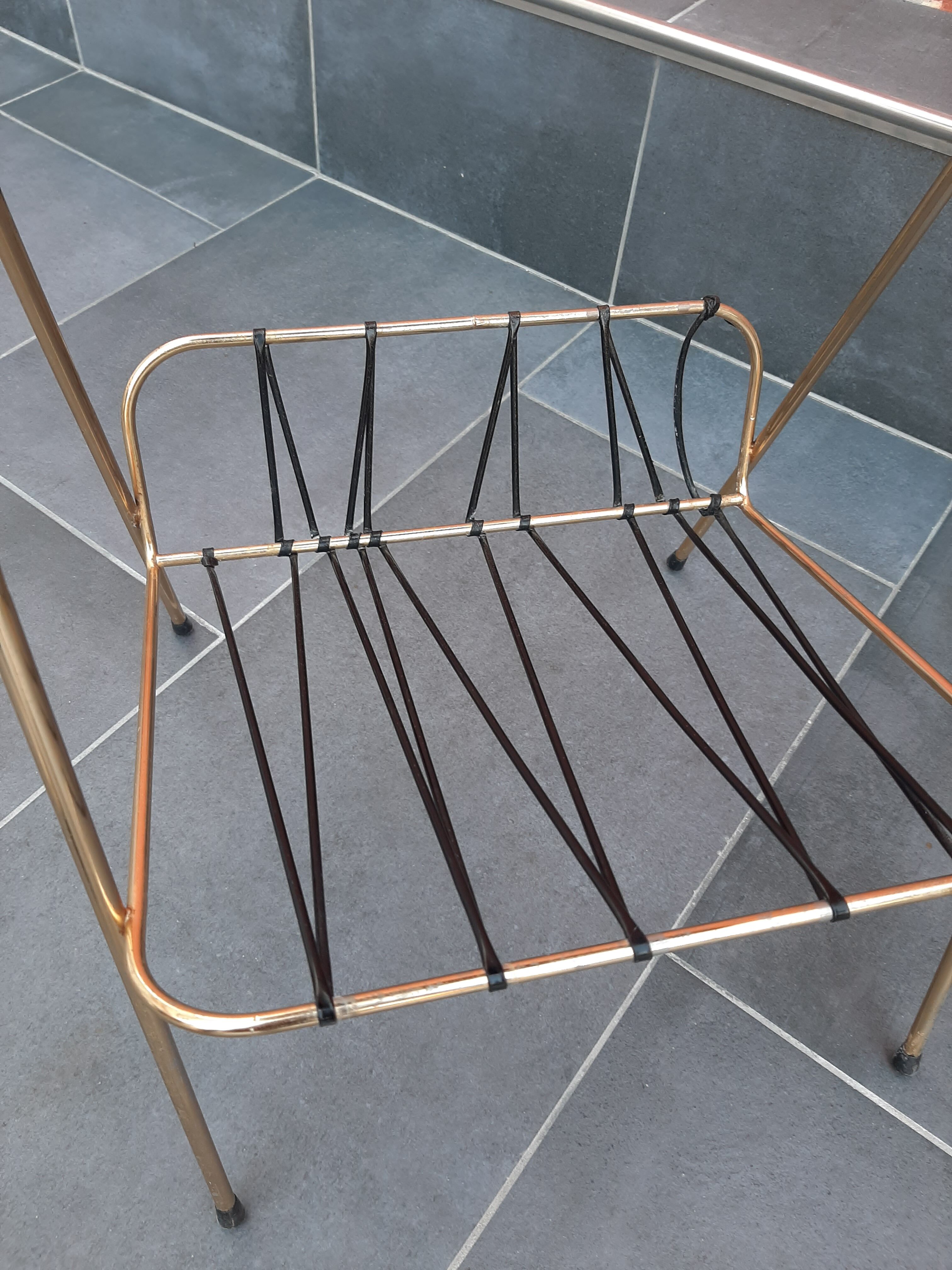 Vintage gueridon floor lamp