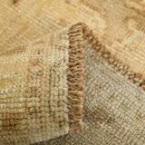 7x10 Cream & Brown Vintage Persian Rug, 205x316Cm