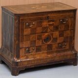 Rare commode with continental marquetry parquetry circa 1780