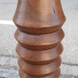Art Deco turned wood floor lamp