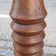 Art Deco turned wood floor lamp
