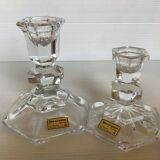 Pair of Inn Crystal Austria candlesticks