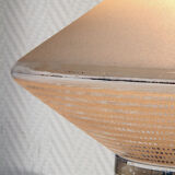 Suspension lamp Diabolo saucer in frosted glass.