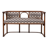 Josef Hoffmann Attributed Vienna Secession Bentwood Bench or Settee, Thonet