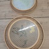 6 coasters and 2 Japanese trays