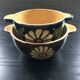Pair of 2 antique ear bowls
