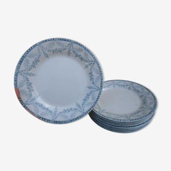 Assiettes terre de fer de Creil et Montereau