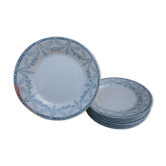 Assiettes terre de fer de Creil et Montereau