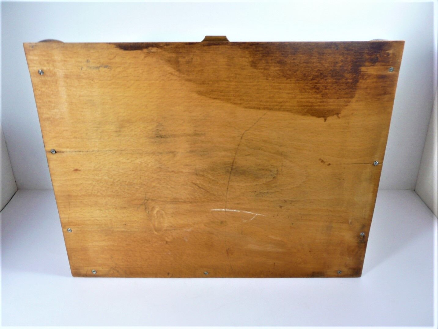 Wooden curtain desk binder
