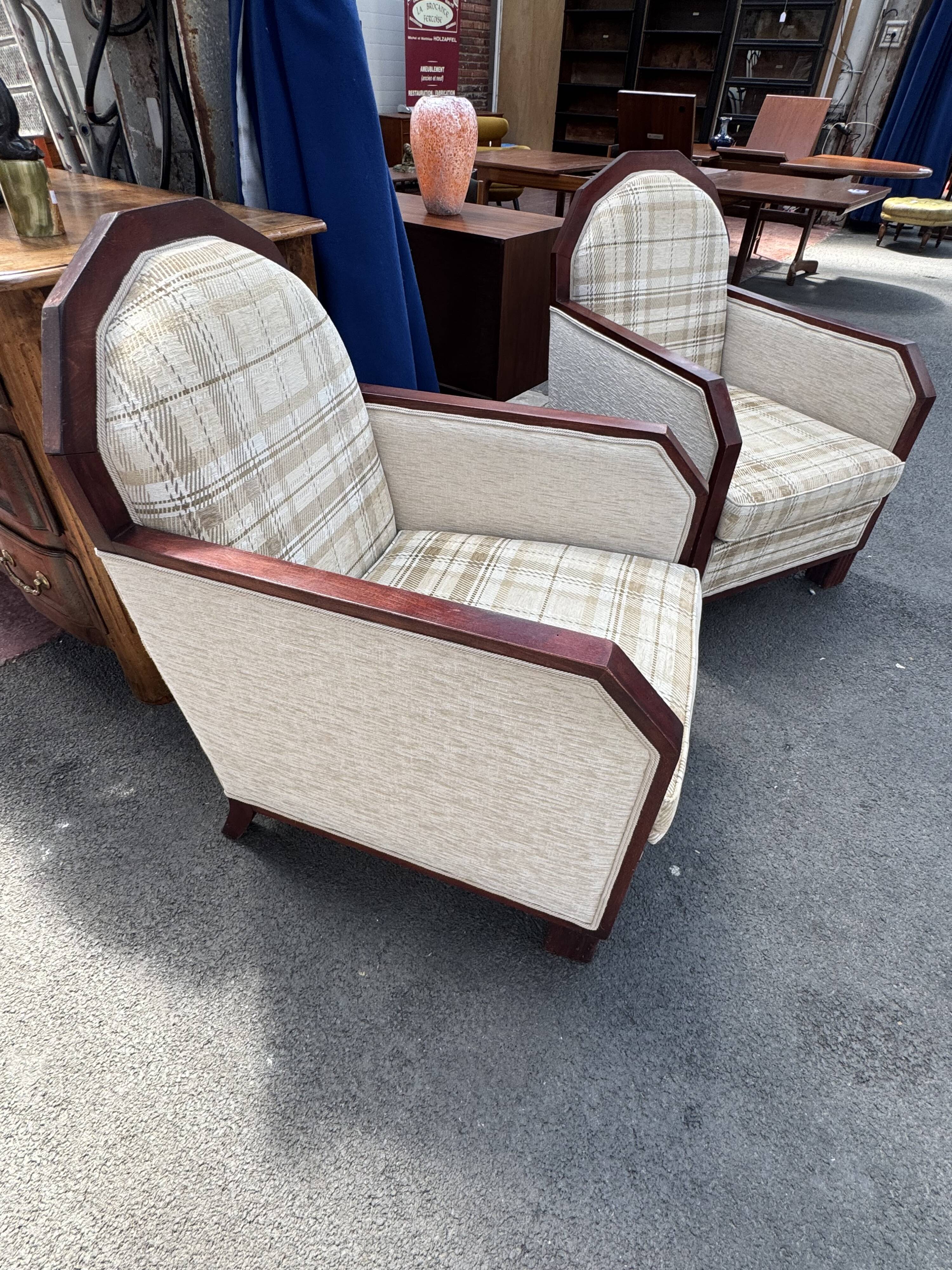Art Deco armchairs
