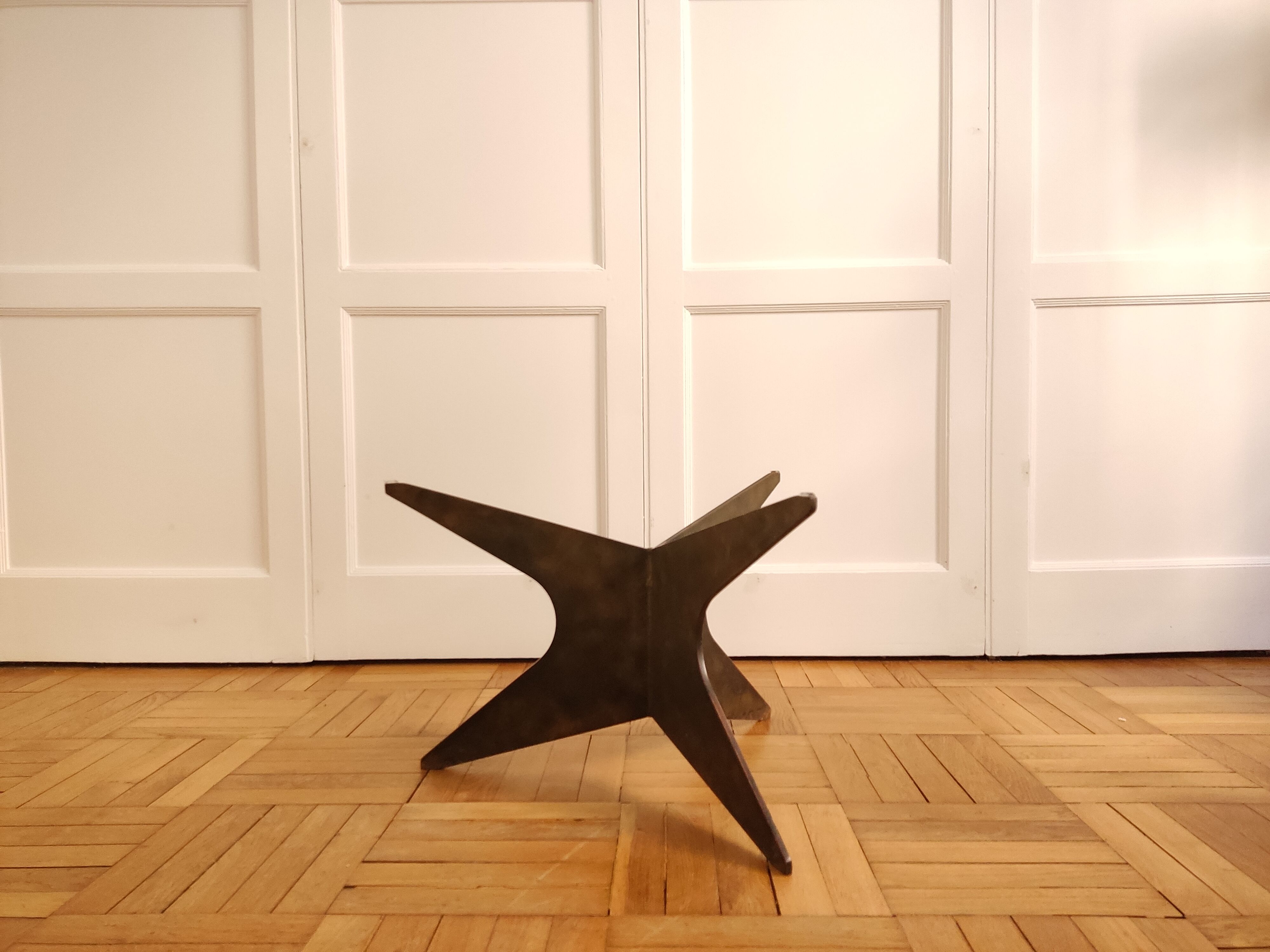 Weathered iron coffee table 1960