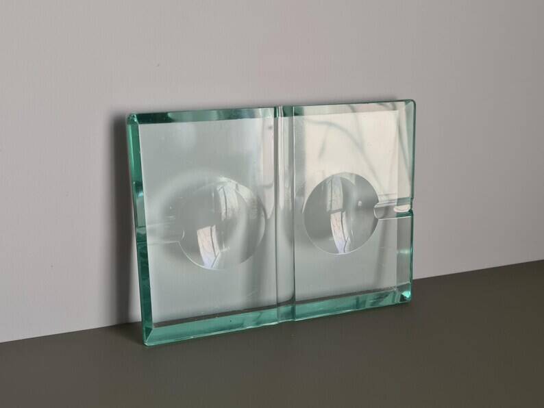 Mid-century Italian green glass ashtray - Catchall