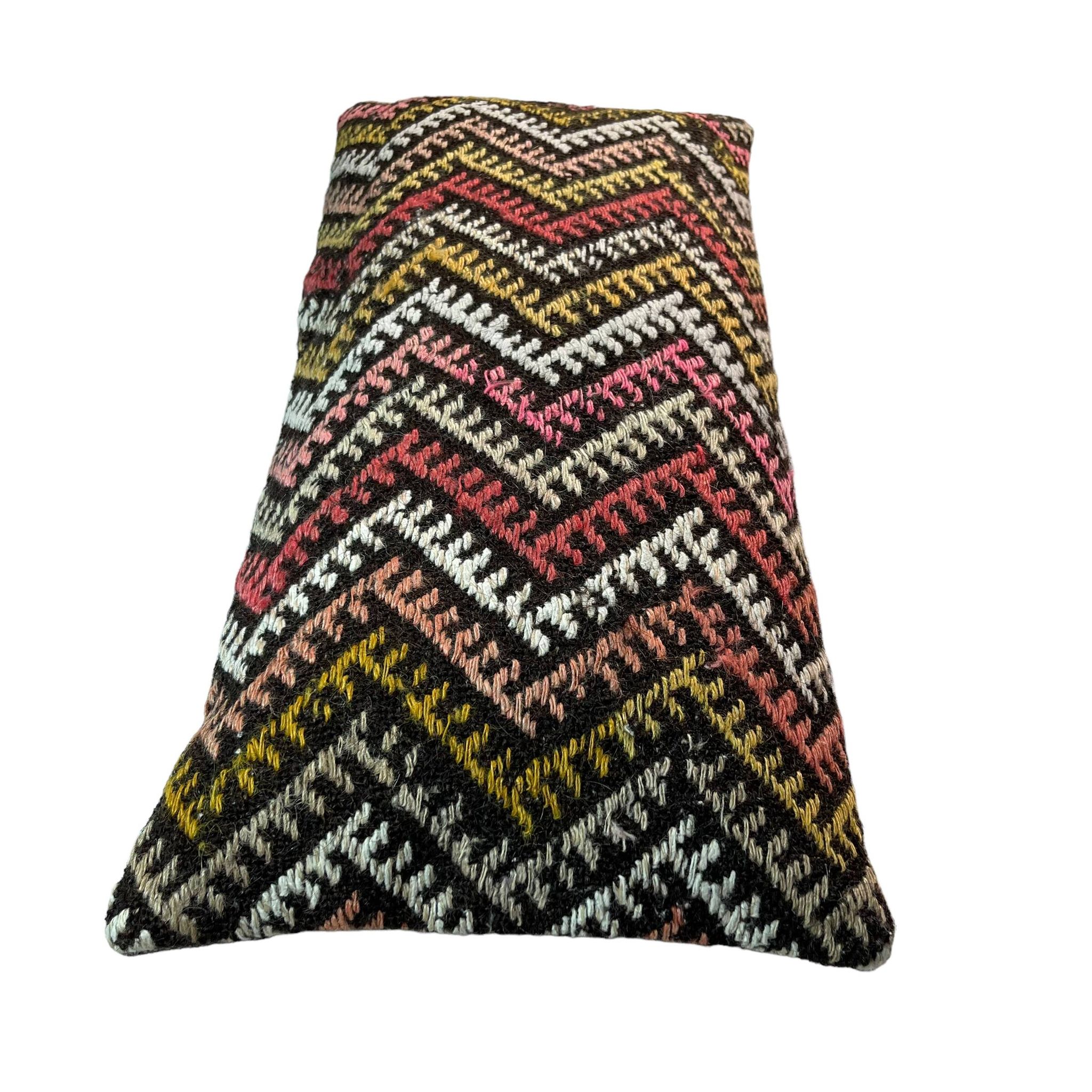 Housse de coussin kilim turc vintage, 30 x 60 cm