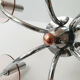 Lustre art déco vintage 1930 chrome
