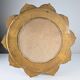 Hollywood Regency Giltwood Carved Flower Sunburst Mirror 1950s