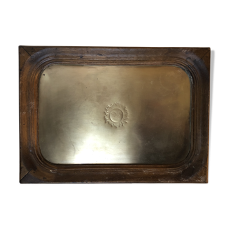 Brass engraving Sun tray