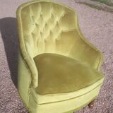 Toad green velvet lounge