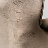 3 seater sofa in brown velvet anni' 50 vintage modern