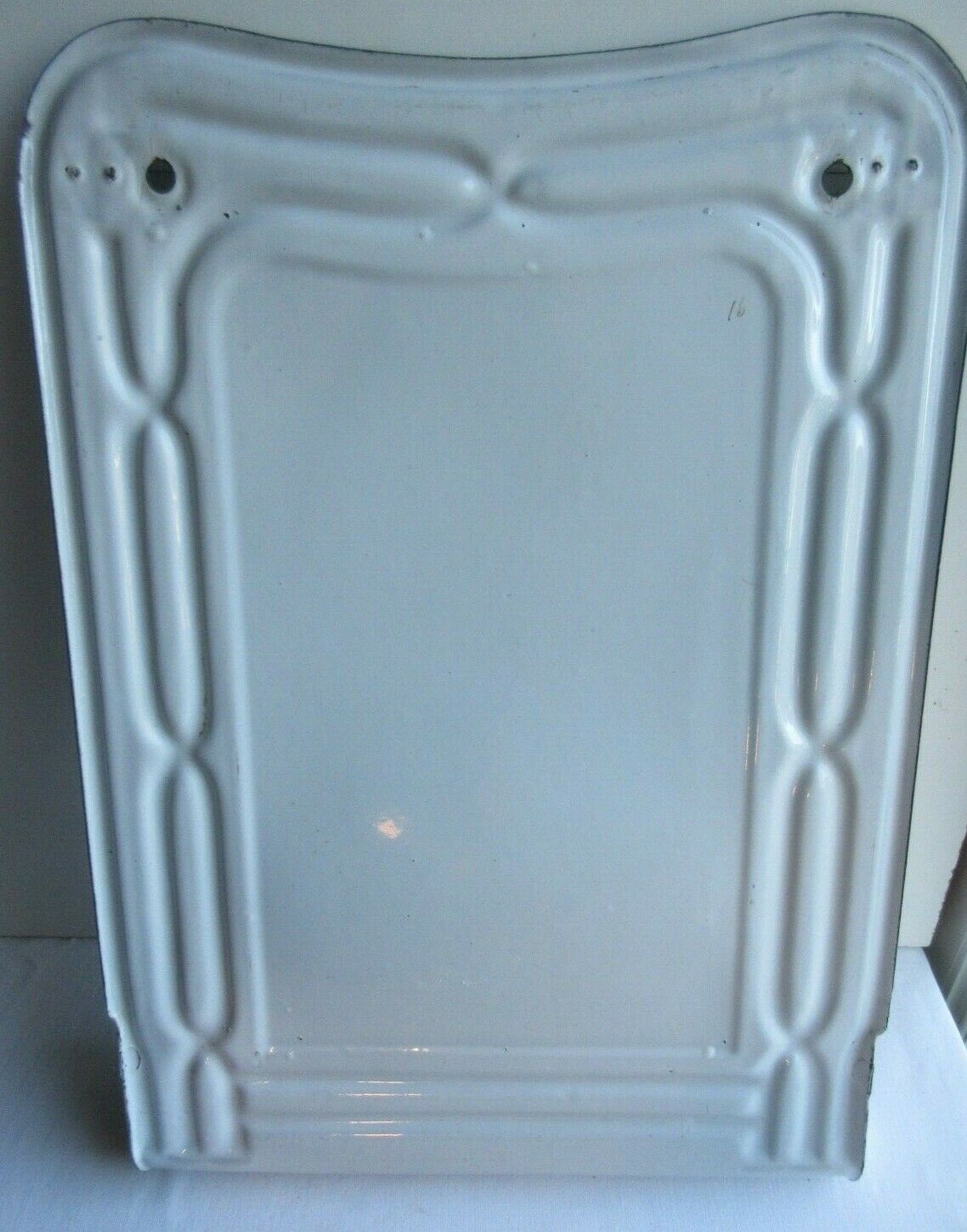 Porte-ustensiles de cuisine art déco tôle émaillée 3 oiseaux