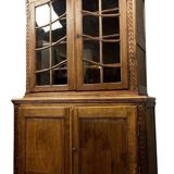 Dutch oak bookcase buffet in the 18th century style