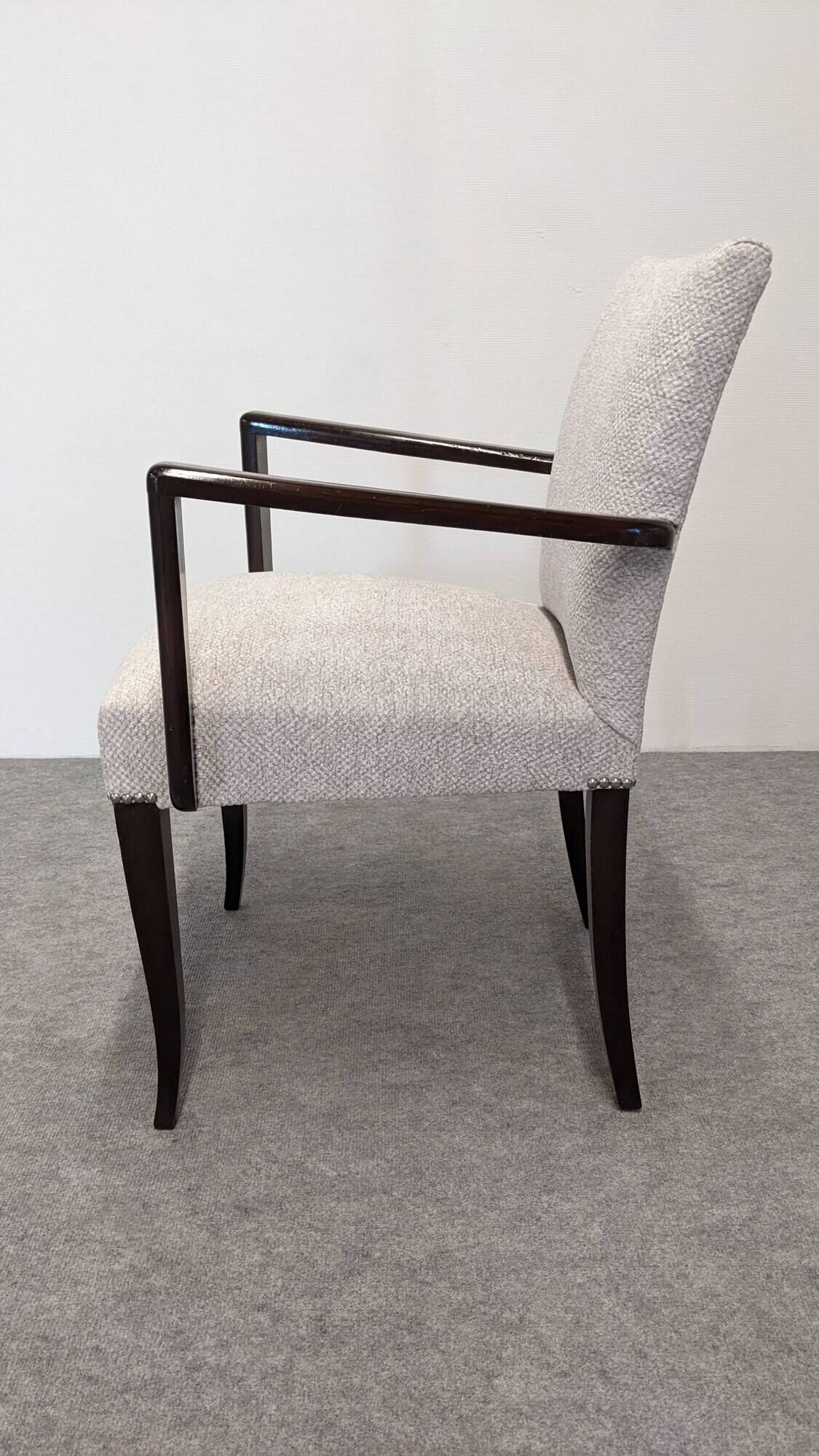 Pair of Art Deco bridge chairs, France circa 1920