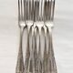 Set of 8 forks in SFAM silver metal