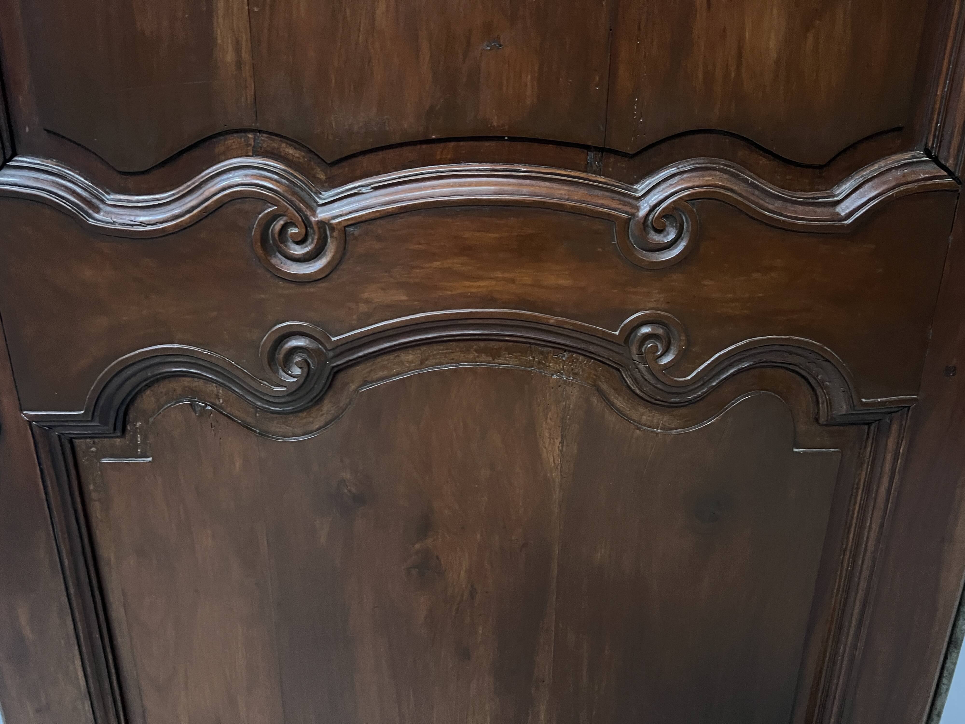 18th century solid cherry wood cupboard door