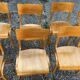 Lot de 50 chaises bistrot empilables vintage 