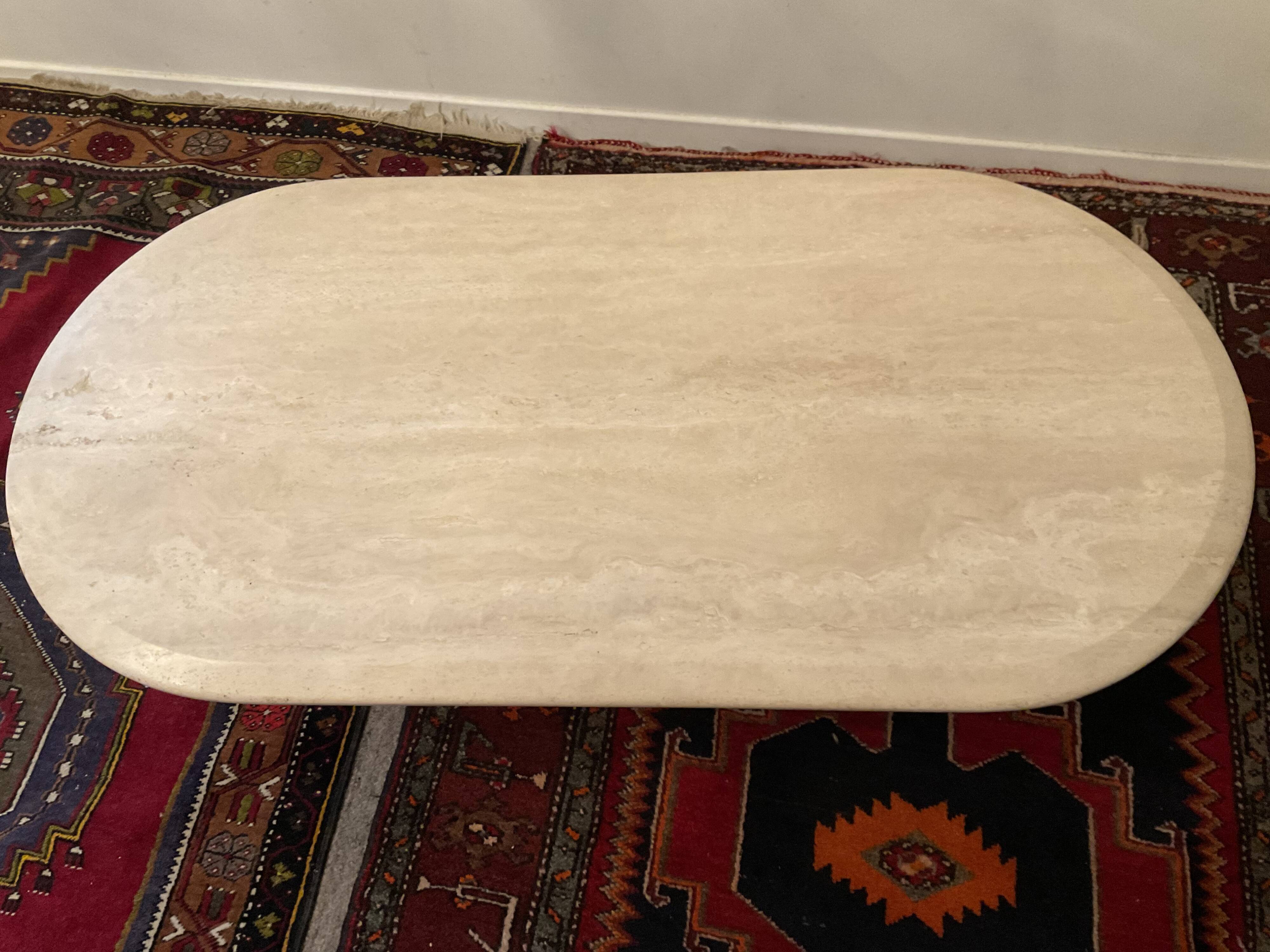Travertine coffee table from the 70s-80s