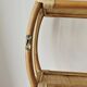Étagère murale circulaire vintage en Rotin/Bambou bohème '70s/'80s -