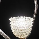 Charming clear rostrato Murano glass chandelier by Barovier & Toso, 1940s