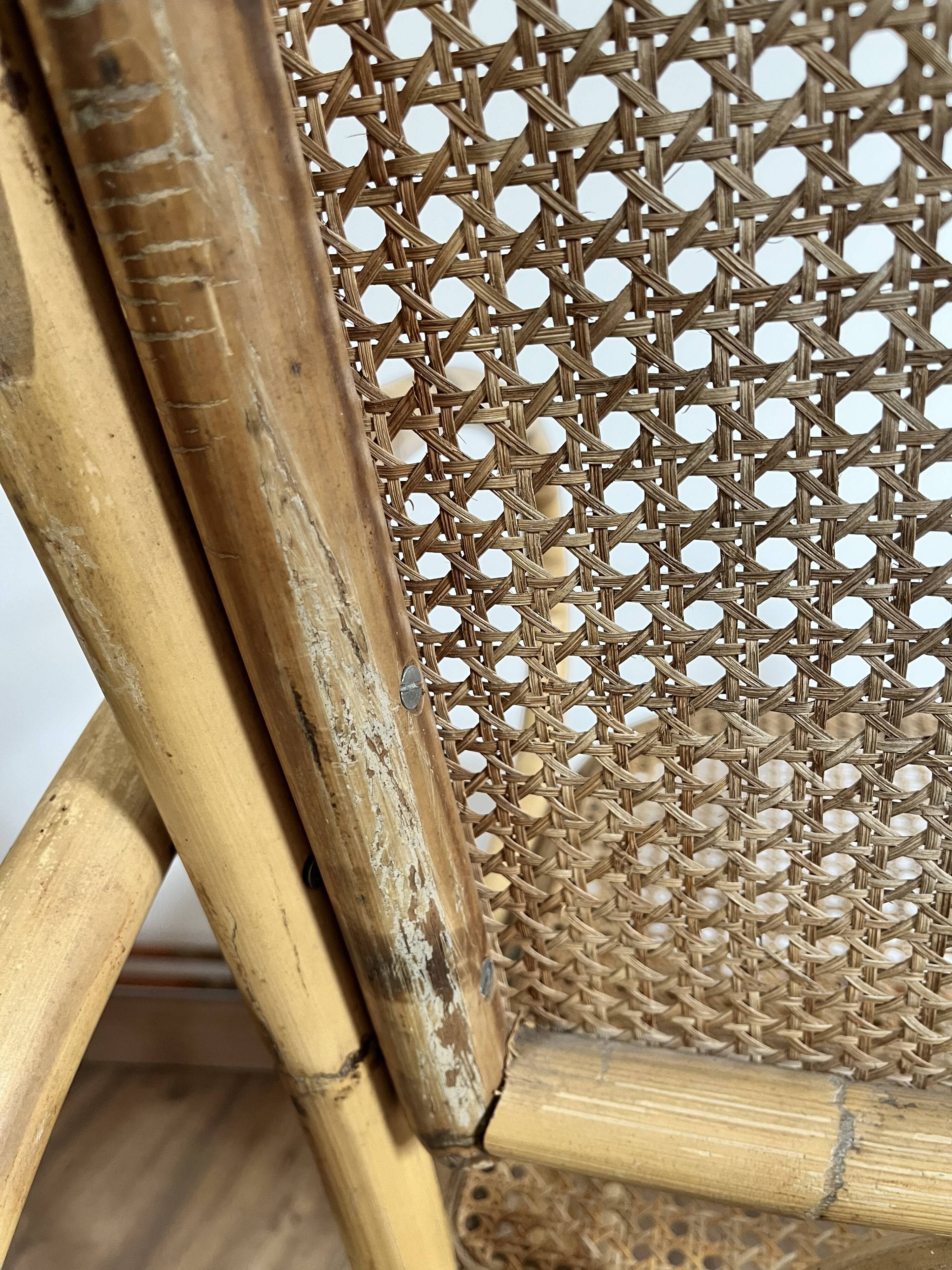 Adult model rattan rocking chair