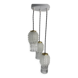 1960s Vintage 3-Light Cascade Chandelier