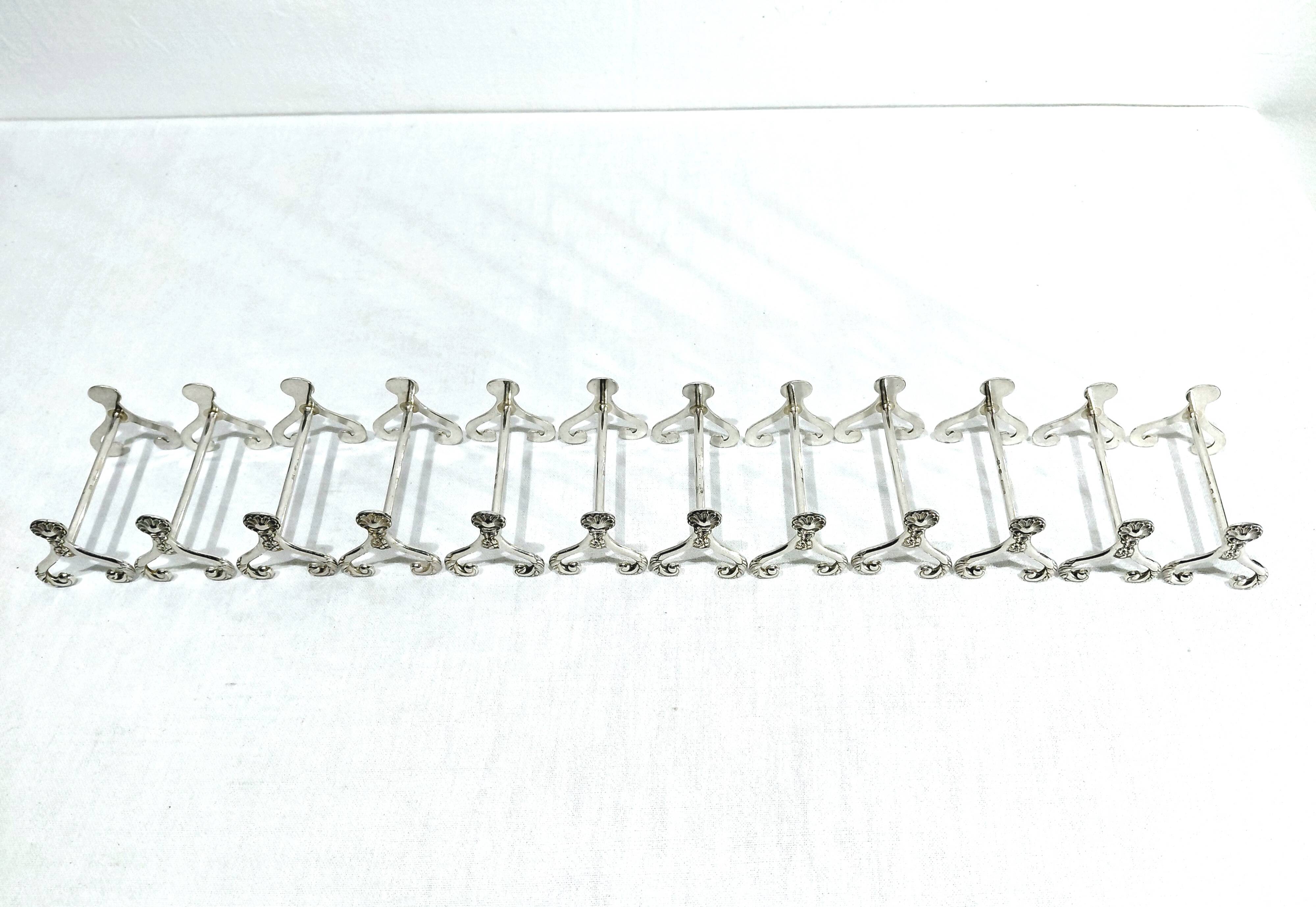 Boulenger - 12 Silver-Plated Knife Rests