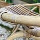 Set of 3 vintage rattan armchairs