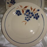 Set of 12 plates Badonviller motif Tunis