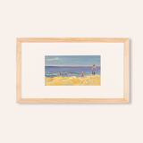 Beach, Gouache on Paper, 50 x 29 cm