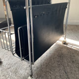 Vintage side table on wheels 60s