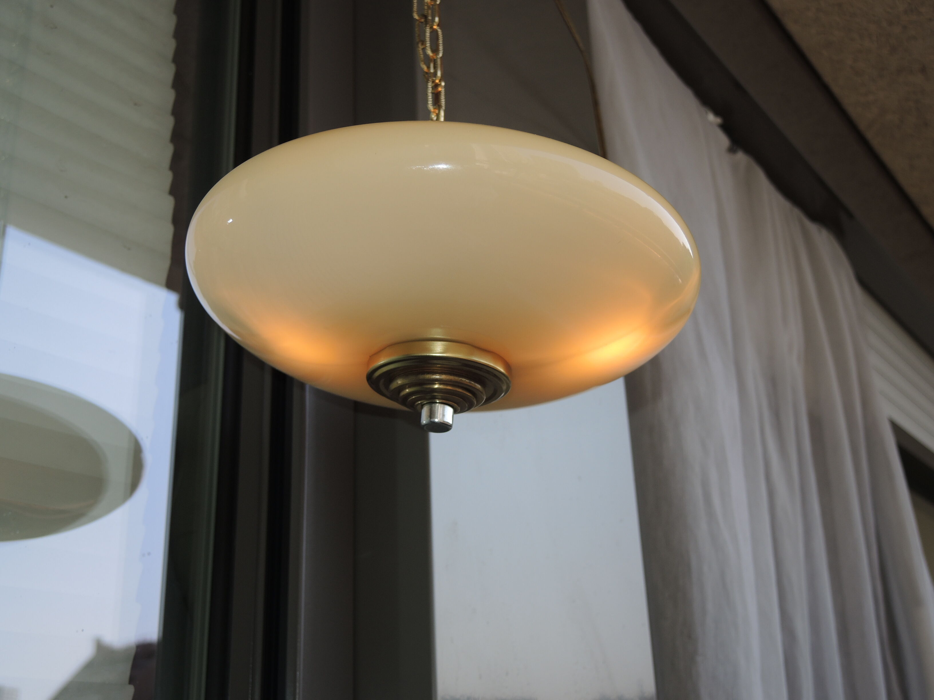 Hanging lamp opaline 24