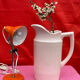 St Amand pink earthenware pitcher