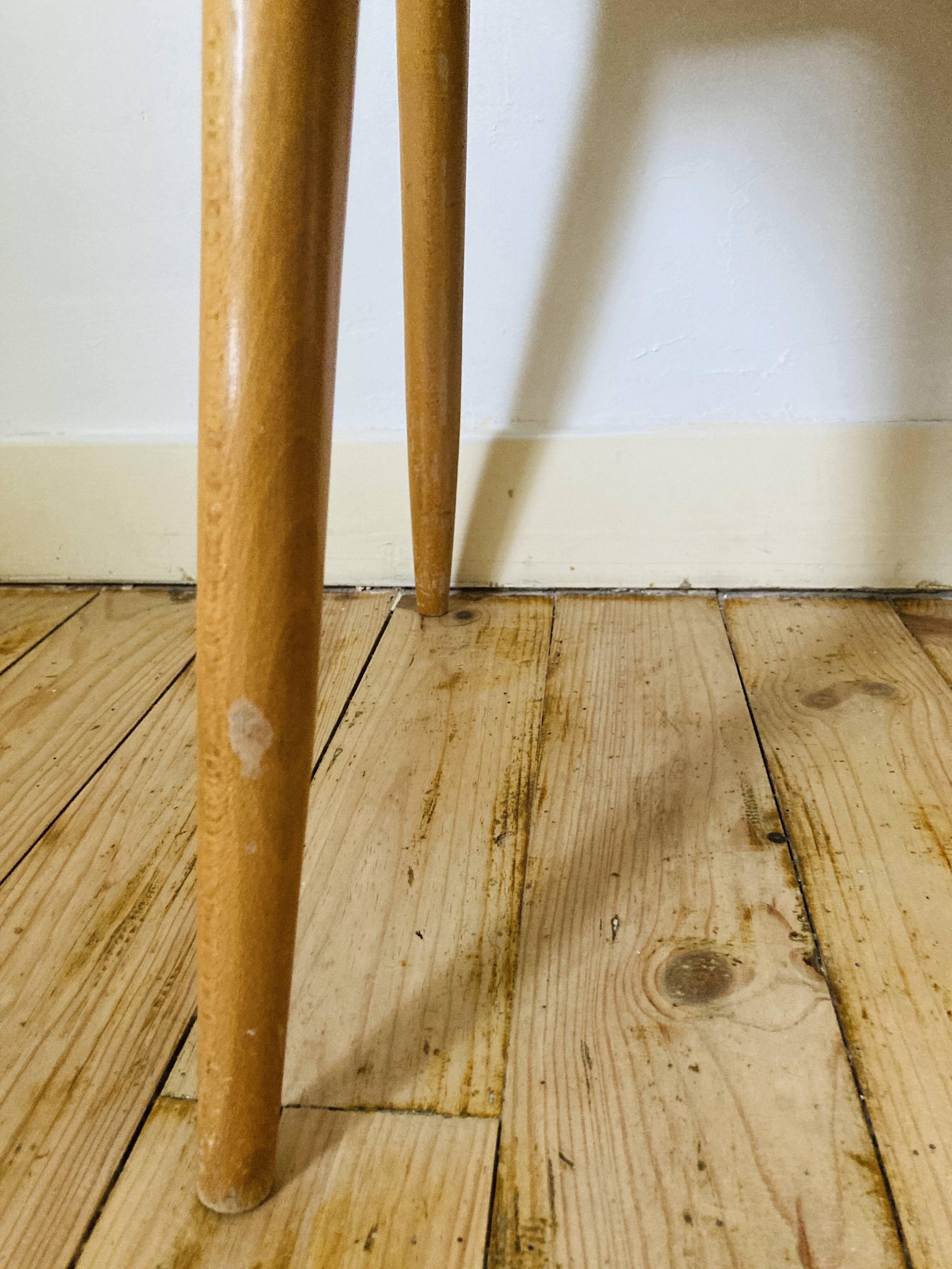 Green scandinavian wooden chairs 60/70