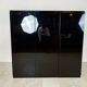 Black lacquered bar cabinet, 1970s