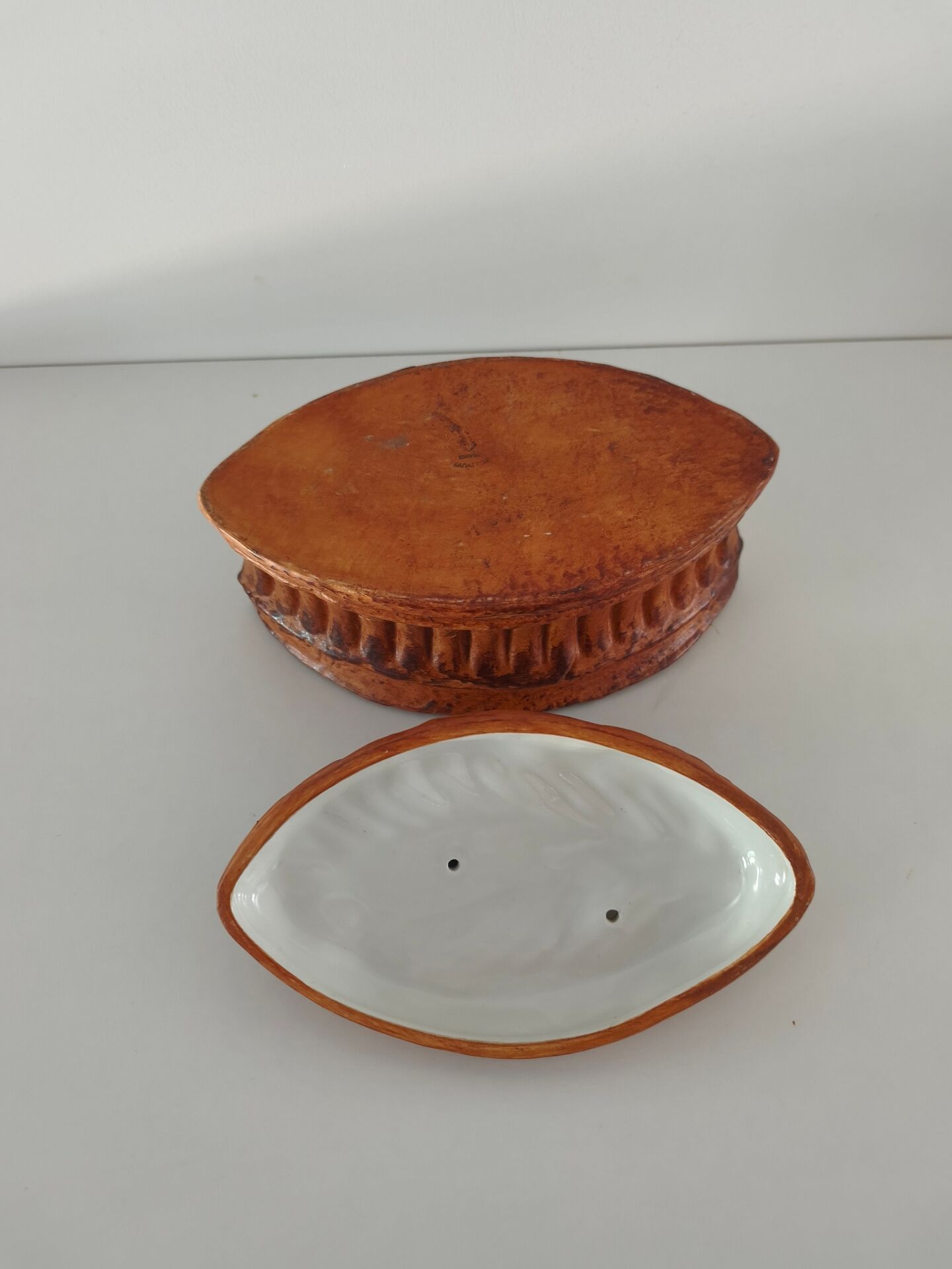 Porcelain terrine trompe-l'oeil pheasant pâté