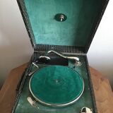 Portable old phonograph