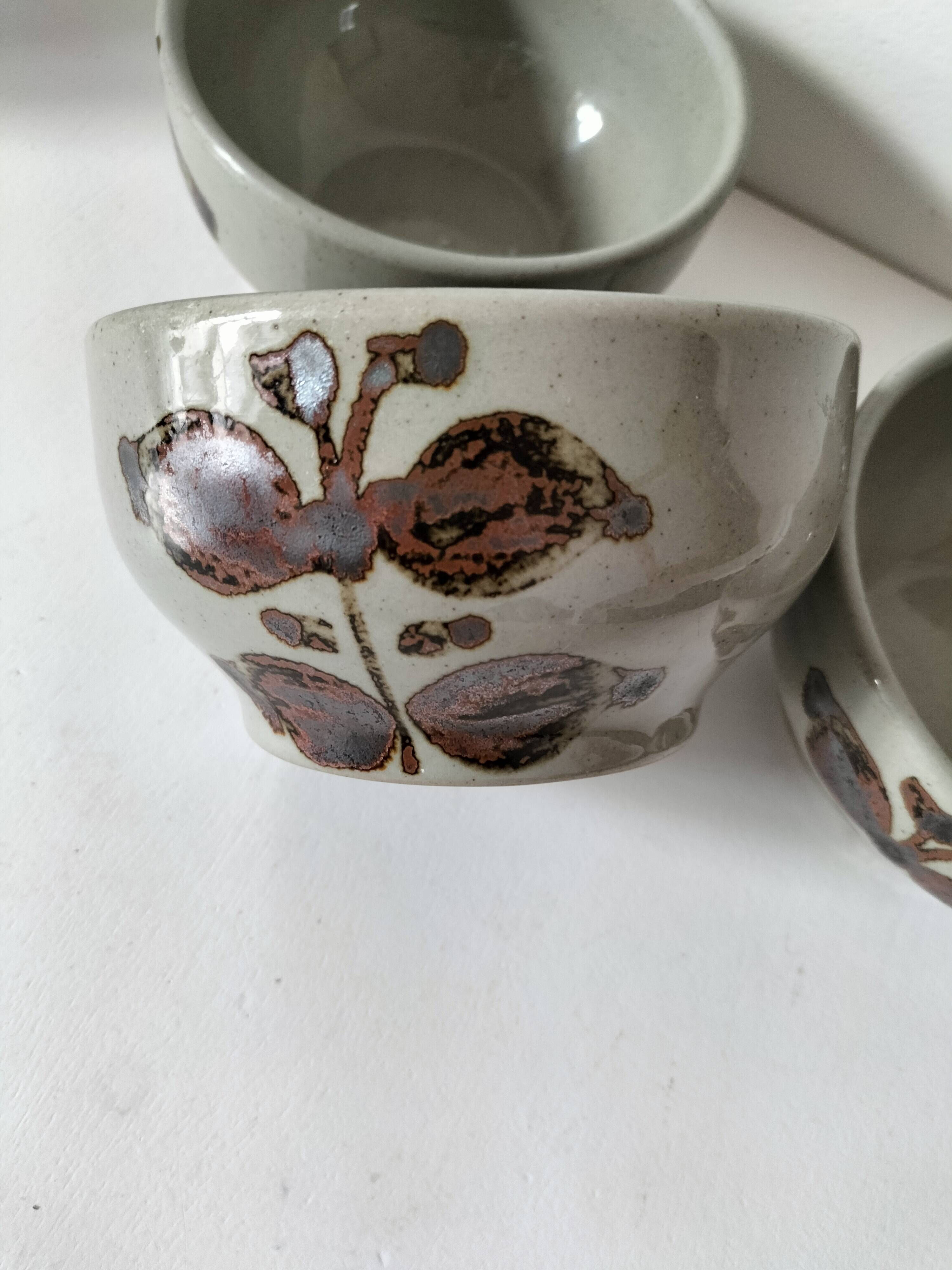 Trio bowls Grès de l'Arnon