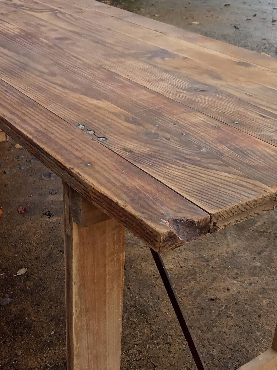Table de ferme pliante