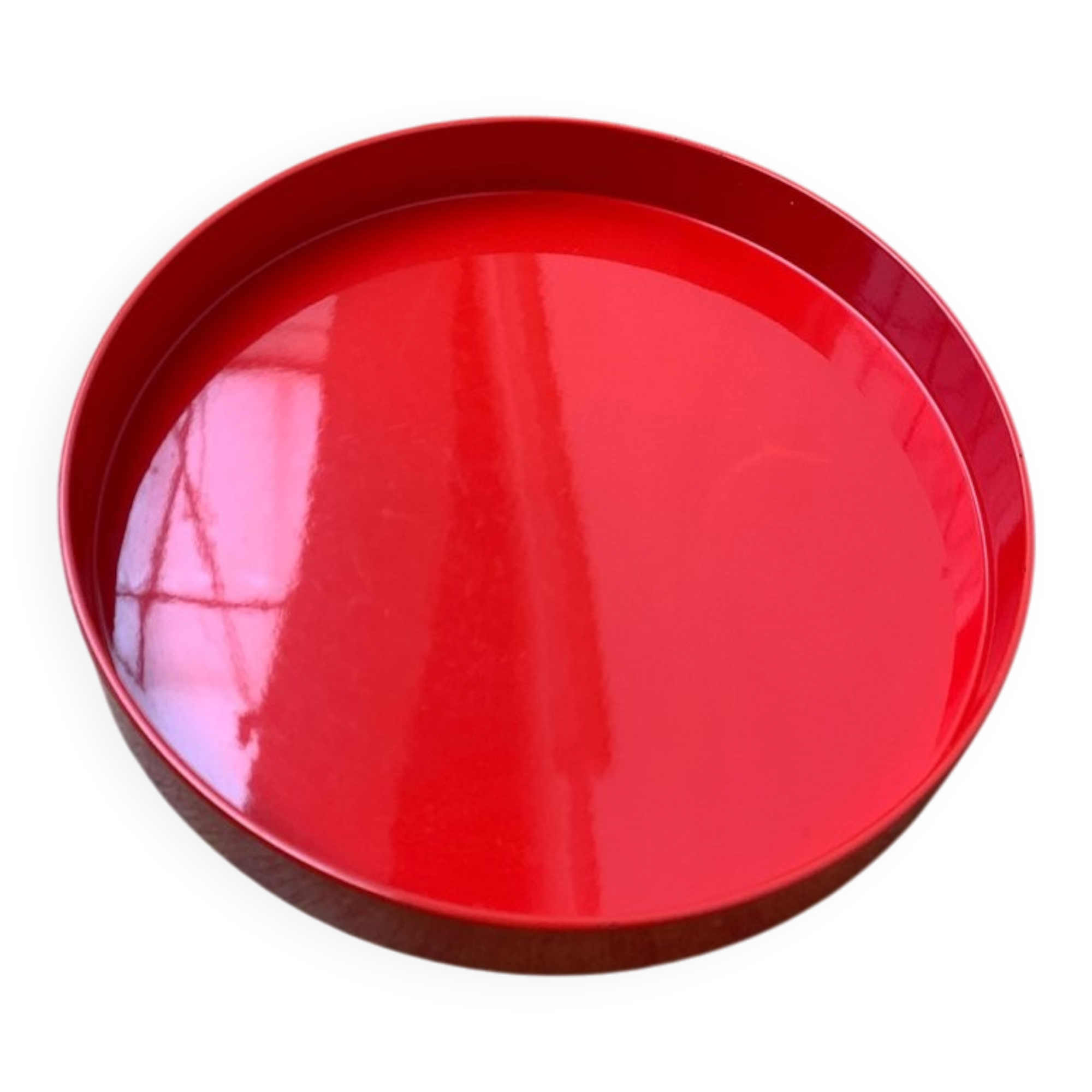 Vintage Space Age Red Tray from Boltze Design, 1970s